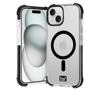 OX Armour Case for iPhone 15 - Shockproof Military Grade 3M Drop Protection Reinforced Corner Anti Scratch Cover Camera Lens Protector - Compatible with MagSafe - Bear Black