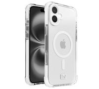 OX Armour Case for iPhone 16 Plus - Shockproof Military Grade 3M Drop Protection Reinforced Corner Anti Scratch Cover Screen & Camera Lens Protector - Compatible with MagSafe - Wolf White