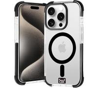OX Armour iPhone 15 Pro Max Case Magsafe Magnetic Shockproof Phone Cover - Bear Black