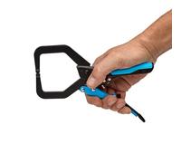 OX Auto Adjust C Clamp - 7"/178mm, Heavy Duty Steel, Patented Locking Mechanism, TPR Comfort Grip Handle, Perfect for Welding, Wood & Metal Working, OX-P204202