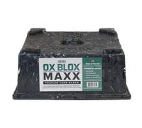 OX BLOX MAXX, RV Jack Block for 9" Round Feet | 5th Wheel Camper Blocks for Stabilizers and Tongue Jack | 9" and Smaller Jack feet nest securely Within ridges | 10.5x10.5x4.5, Block Weight: 6.8 lbs