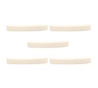 Ox Bone Curved Base Guitar Nut Replacement Accessories 5pcs | Guitar and Vintage Instruments, 4x0.63x0.34cm Size, String Support Set