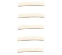 Ox Bone Guitar Nut Replacement for Vintage Instruments 5pcs | 4 X 0.63x0.34cm, Curved Saddle Profile, Instrument Accessory Set for Families and Friends