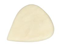 Ox Bone Guitar Pick, Delicate Texture Lightweight Heart Shape Concave Design String Pick for Volume and Timbre Control (Cream Yellow)