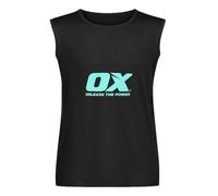 Ox Crew Neck Work T-Shirt Men's Trade Hardwearing Workwear Sleeveless Vest Tank Tops Undershirt Black XXL
