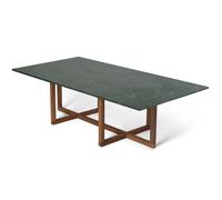 OX Denmarq - Ninety Coffee Table 120x60x40 cm, Smoked Oak/Green Indio - Green