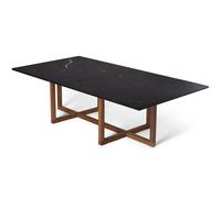 OX Denmarq - Ninety Coffee Table 120x60x40 cm, Smoked Oak/Nero Marquina - Black