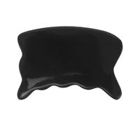 Ox Horn Gua Sha Massage Tool for Face and Arms, Curved | Hand Polished Black Finish, Ergonomic Arc Edge, Gentle Skincare Pairing, Women and Self Care Use