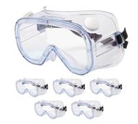 OX Indirect Vent Safety Goggles 6pk, UV-Resistant, Dust & Splash Protection