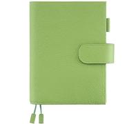 Ox Knight B6 Leather Planner Cover for Stalogy, Midori, Leuchtturm1917, and More - with Pen Loop, Card Slots, Back Pocket, and Bookmarks (Green)