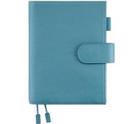 Ox Knight B6 Leather Planner Cover for Stalogy, Midori, Leuchtturm1917, and More - with Pen Loop, Card Slots, Back Pocket, and Bookmarks (Dark Blue)