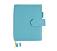 Ox Knight Genuine Leather Cover for A6 Notebooks, Fits Hobonichi Techo Original,Midori MD Planners, Leuchtturm1917 and Stalogy with Pen Loop, Card Slots, Side Pockets, Back Pocket and Bookmarks (Light