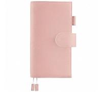 Ox Knight Leather Cover for Hobonichi Weeks/Weeks Mega - with Pen Loop, Card Slots, Back Pocket, and Bookmarks (Pink), SZFP02WEEKS
