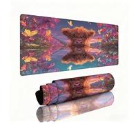 Ox Mouse Pad Large 1200x600x3mm Desk Mat Butterfly Gaming Mouse Pad Table Protector Non-Slip Rubber Base for Stable Grip on Smooth Surfaces Wear-Resistant Mousepad for Computers, Laptop, PC W1-227