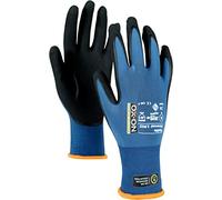 OX-ON Flexible Advanced 1902 Blue Work Gloves, Extremely Durable Safety Gloves, Secure Precise Grip, Protective, Versatile & Comfortable Work Gloves Men, Breathable Mechanic Gloves - 12pc, Size 6 / XS