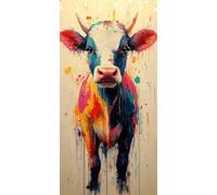 Ox Paint by Numbers Graffiti Large Paint by Numbers for Adults 60X120cm, DIY Color Oil Painting Acrylic Paints, Painting Sets for Adults Beginners, Art Crafts for Wall Decor, Gifts for Women W6-476