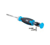 OX Pro Heavy Duty Multibit Ratchet Screwdriver - Multicolor