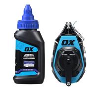 OX Pro 15.25m/50' Precision Chalk Reel Value Pack - Kevlar Ultra Fine Line / 3:1 Gear Ratio