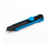 OX Pro 18mm Snap-Off Utility Knife, Twist Lock, SK5 Blade, Aluminium | Heavy Duty Box Cutter for Cardboard, Carpet & Insulation - Twist-Lock, Safety Snapper, Tether Hole for Trade