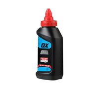 OX Pro 226g/8oz Permanent Red Marking Chalk - Permanence 3, Ideal for Weatherproof Markings lasting upto 1 month, General Construction Chalk Line Refill for Chalk Reels