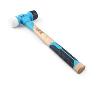 OX Pro 24oz Combination Mallet - Replaceable Tips & Geniune Hickory Handle | Delivering Softer, Controlled, Non-Marring Impacts without Damage - Woodworking, Carpentry, Bricklaying & General Trade