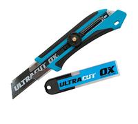 OX Pro 25mm Snap-Off Knife & 5 Blades Combo | Twist-Lock Safety | Snap-Off Box Cutter for Cardboard, Carpet & Insulation - Long-Life Blade, Twist-Lock Safety for Trade & DIY
