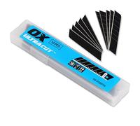 OX Pro 25mm Snap-Off Knife Replacement Blades - 10 Pack in Blade Dispenser, Premium Grade Tempered SK5 Steel, Fits All OX Snap Off or Any Standard Knives, OX-P220710