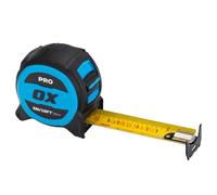 OX Pro 5m/16ft Tuff Blade Tape Measure Magnetic Dual Hook & 32mm Wide Blade