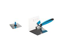 OX Pro Aluminium Hawk - 13" X 13" & OX Pro Dry Wall Internal Corner Trowel 102 X 127mm