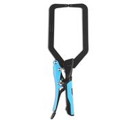 OX Pro Auto Adjust Long Reach C Clamp - 10"/254mm, Heavy Duty Steel, Patented Locking Mechanism, TPR Comfort Grip Handle, Perfect for Welding, Wood & Metal Working, OX-P204402