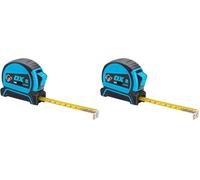 OX Pro Double Locking Tape Measure - Metric Only - 5m. Heavy duty with Belt Hook and Magnetic Tip (Pack of 2)