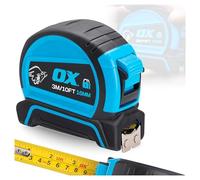 OX Pro Dual Auto Lock Tape Measure - 3m, Magnetic End Hook | Double Sided Nylon-Coated Blade, Metric & Imperial Markings, Shock-Resistant Rubber Housing