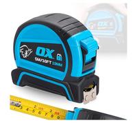 OX Pro Dual Auto Lock Tape Measure - 5m, Magnetic End Hook | Double Sided Nylon-Coated Blade, Metric & Imperial Markings, Shock-Resistant Rubber Housing