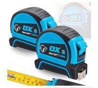 OX Pro Dual Auto Lock Tape Measure Twinpack - 5m, Magnetic End Hook