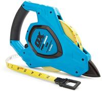 OX Pro Fiberglass Open Reel Tape Measure 100ft / 30m - Heavy-Duty, Shatter-Proof ABS Plastic Case, Double Nylon Coated Blade, Imperial & Metric, 3:1 Gear Ratio, Ground Spike, OX-P028230
