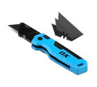 OX Pro Folding Utility Knife - SK5 Blades, Wire Cutter, Belt Clip