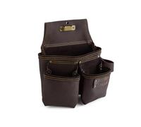 OX Pro Framer's Tool Bag, Oil-Tanned Leather, 3 Pouch