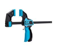 OX Pro Heavy Duty Bar Clamp 12"/300mm, 2-in-1 Clamp & Spreader | 150kg Clamping Force, Replacable TPR Jaw Pads Protect Surface & Enhances Grip, Easy Release Trigger, Quick Change System