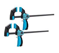 OX Pro Heavy Duty Bar Clamp Twinpack 24"/600mm, 2-in-1 Clamp & Spreader