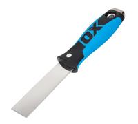 OX Pro Joint Knife - 32mm | Professional putty knife 32 mm - flexible stainless steel blade, Duragrip soft grip, hammer end, ideal for drywall and joints