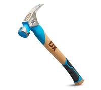 OX Pro Milled Face Framing Hammer 22oz, Anti-Vibe, TPR Hickory Handle