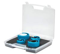 OX Pro PolyZip 4 Piece Cutter Set (15, 22, 35, 42mm), Blue