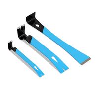 OX Pro Pry Bar Set 3-Piece - Forged Steel, Dual Claw, Scraper Bar