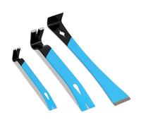 OX Pro Pry Bar Set 3-Piece - Forged Steel, Dual Claw, Scraper Bar
