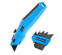 OX Pro Retractable Utility Knife & 5xSK5 Blades, Metal Body
