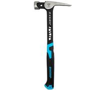 OX Pro Ultrastrike Framing Hammer Milled Face 25oz / 700g, Robust Striking Power, Vibration Dampening Bridged Neck, One Piece Steel Shaft, Ergonomic Non-Slip Grip, Enhanced Safety Features, OX-P087025