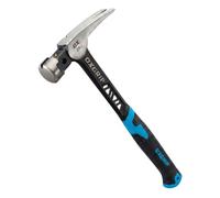 OX Pro Ultrastrike Straight Claw Framing Hammer 20oz Smooth Face | Magnetic Nail Starter, Mark-Free Powerful Strikes for Framing & Finishing - Steel Shaft, Vibration Dampening, Non-Slip Grip