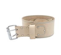 OX Pro White Leather Tool Belt - 3 in Wide, Size 34-44 in