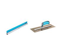 OX Speedskim Semi Flexible Plastering Rule - ST 1200mm & OX Pro Stainless Steel Plasterers Trowel - 127 X 356mm