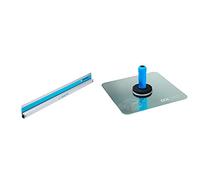OX Speedskim Stainless Flex Finishing Rule - SF 1200mm & OX Pro Aluminium Hawk - 13" X 13"